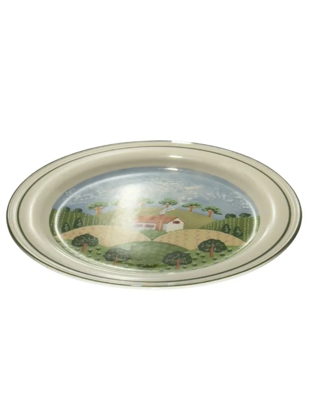 Sangostone Country Cottage Stoneware Bread Plate Set 7.5